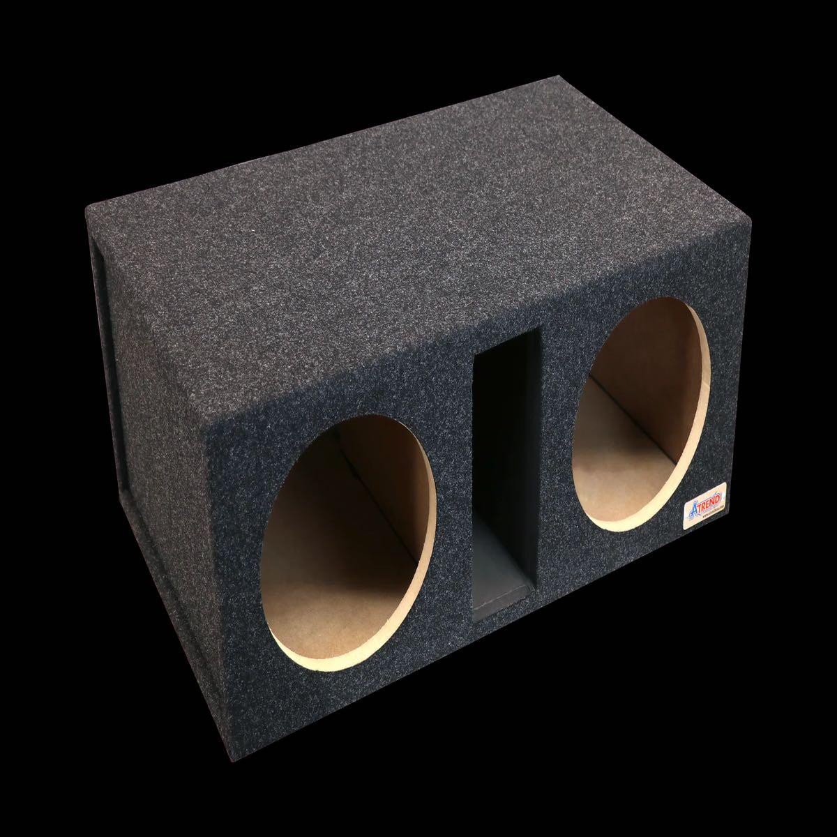 ATREND DUAL 12" VENTED SPL CARPETED WOOFER BOX (12SPLDV)