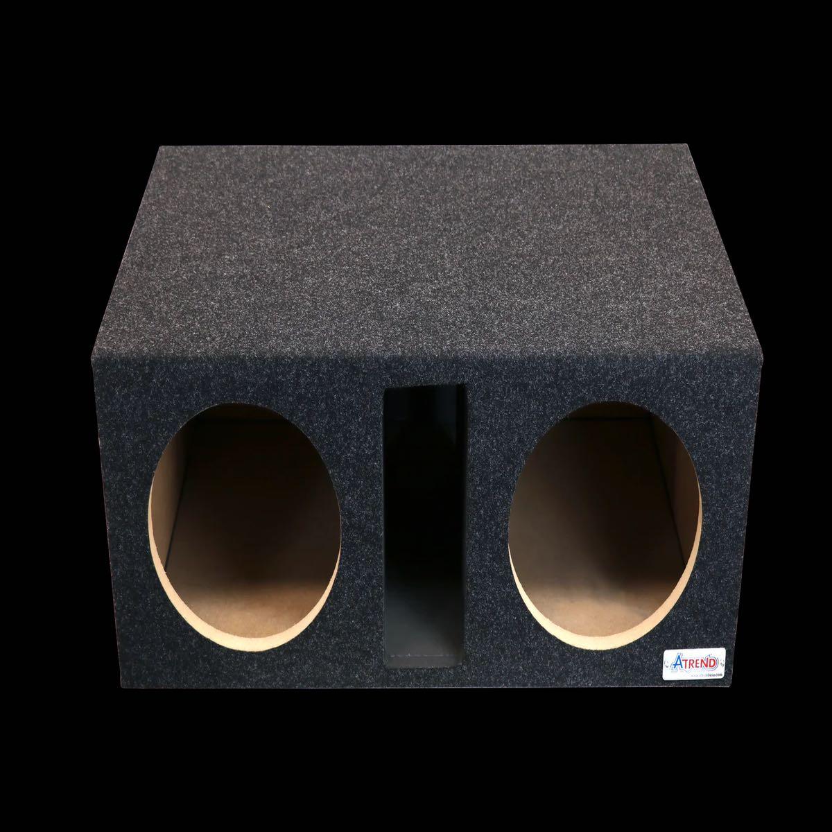 ATREND DUAL 12" VENTED SPL CARPETED WOOFER BOX (12SPLDV)