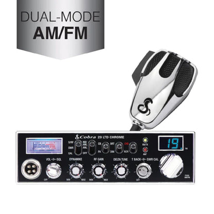 NEW COBRA CHROME TRUCKERS CB DUAL-MODE AM/FM (29 LTD CHROME)