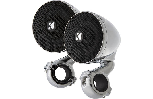 KICKER 3" 100 WATT POWER SPORTS SPEAKERS 4 OHM CHROME (47PSM34)