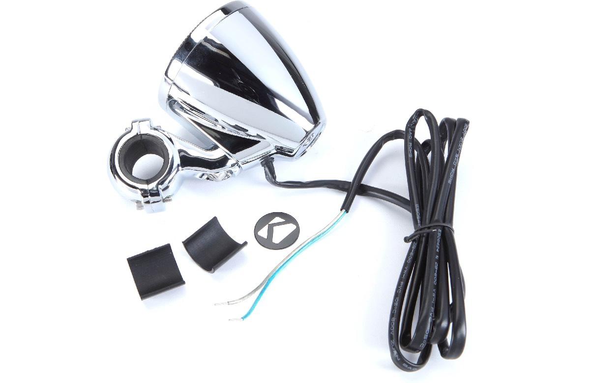 KICKER 3" 100 WATT POWER SPORTS SPEAKERS 4 OHM CHROME (47PSM34)