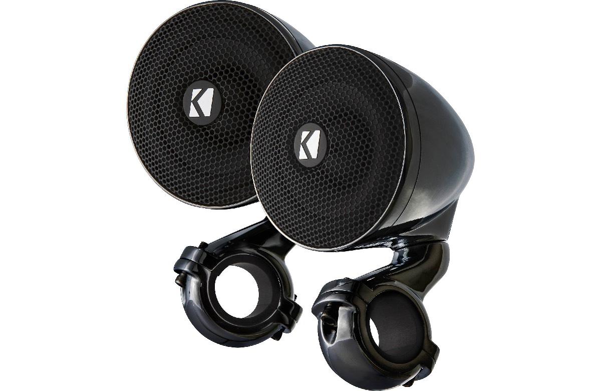 KICKER 3" 100 WATT POWER SPORTS SPEAKERS 2 OHM BLACK (47PSMB32)