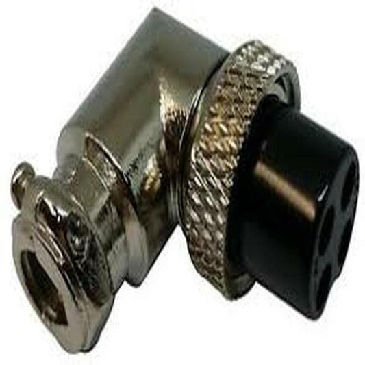 WORKMAN 4 PIN RIGHT ANGLE REPLACEMENT MICROPHONE CONNECTORS (4MICRIGHTANGLE)