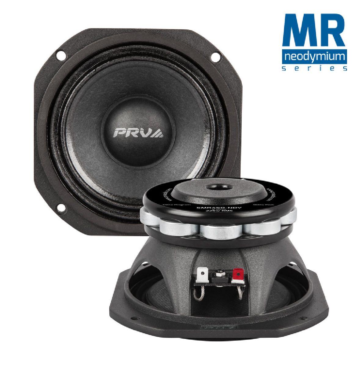 PRV AUDIO - 5" MID RANGE - NEODYMIUM - ALUMINUM BASKET - 1.5" VC - 450W PROGRAM POWER (5MR450-NDY)