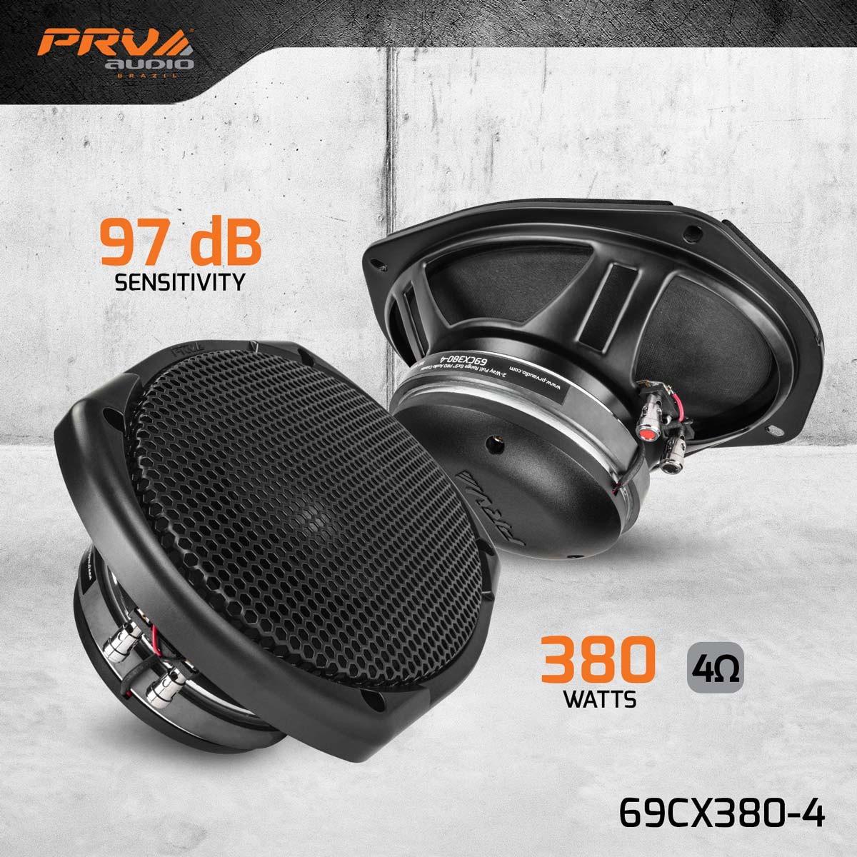 PRV AUDIO - 6x9" 2 WAY FULL RANGE COAXIAL LOUDSPEAKER SOLD AS EACH (69CX380-4)