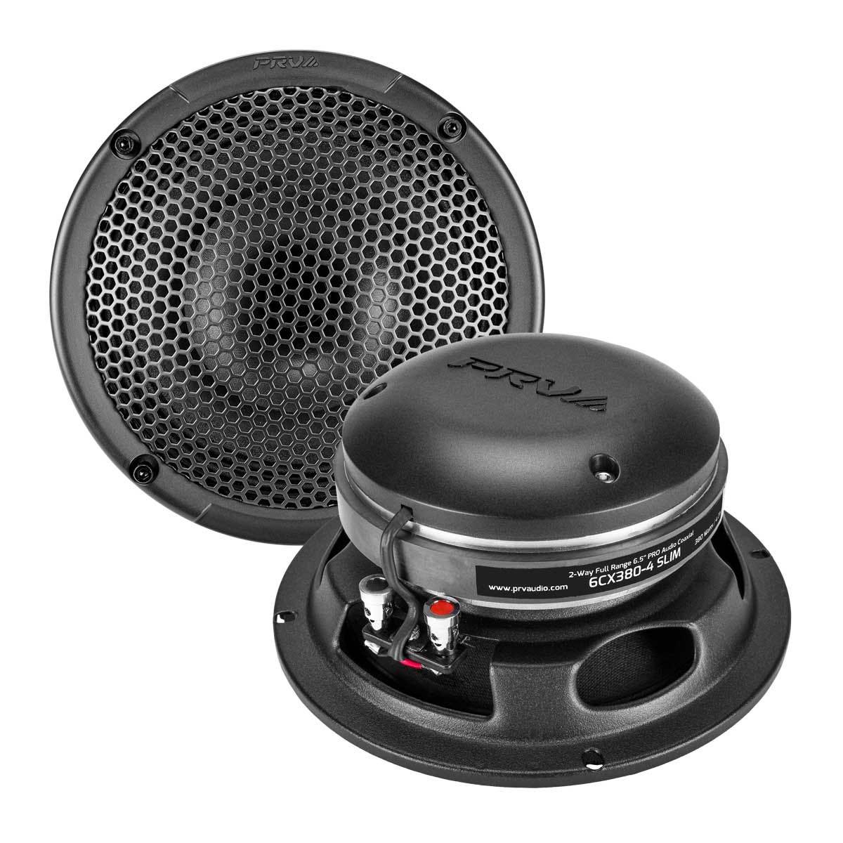PRV AUDIO - 760 WATT 2-WAY FULL RANGE 6.5" PRO AUDIO COAXIAL (6CX380-4SLIM)