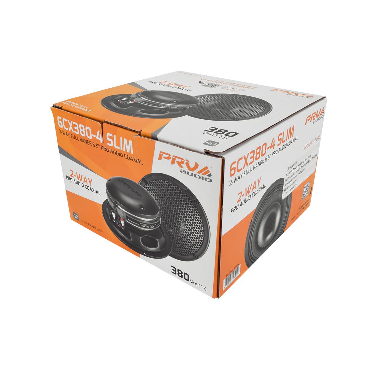 PRV AUDIO - 760 WATT 2-WAY FULL RANGE 6.5" PRO AUDIO COAXIAL (6CX380-4SLIM)