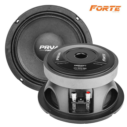 PRV AUDIO - 6" MID BASS - ALUMINUM BASKET - 2" VC - 550W PROGRAM POWER - FORTE SERIES (6MB550FT)