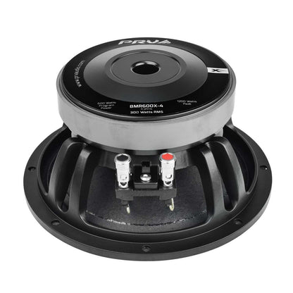 PRV AUDIO - 8" MID RANGE - ALUMINUM STEEL BASKET - 2.0" VC - 600W PROGRAM POWER - 4 OHMS - X SERIES (8MR600X-4)