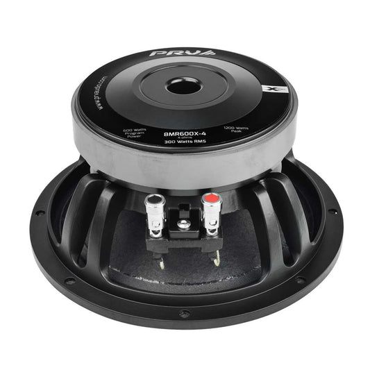 PRV AUDIO - 8" MID RANGE - ALUMINUM STEEL BASKET - 2.0" VC - 600W PROGRAM POWER - 4 OHMS - X SERIES (8MR600X-4)