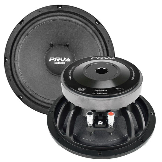 PRV AUDIO - 8" MID RANGE - ALUMINUM STEEL BASKET - 2.0" VC - 600W PROGRAM POWER - X SERIES (8MR600X)