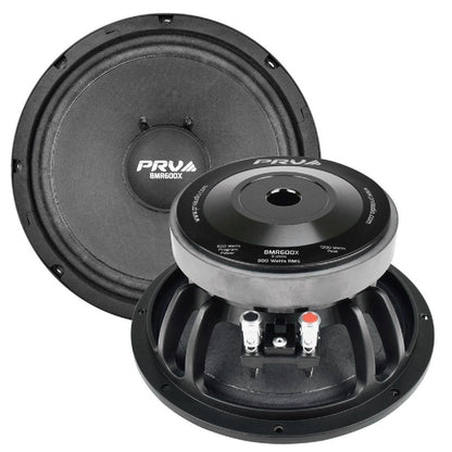 PRV AUDIO - 8" MID RANGE - ALUMINUM STEEL BASKET - 2.0" VC - 600W PROGRAM POWER - X SERIES (8MR600X)