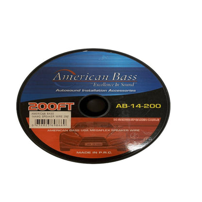 AMERICAN BASS 14 GAUGE 200' BLUE WIRE (AB14G)