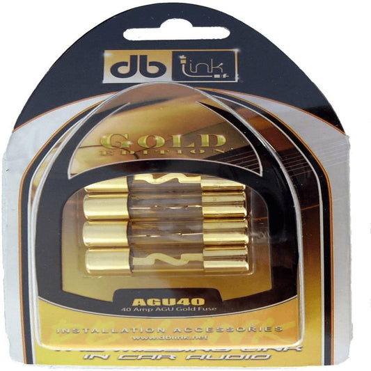 DB LINK AGU FUSES DISPLAY PACKAGED 40 AMP 5 PACK (AGU40)