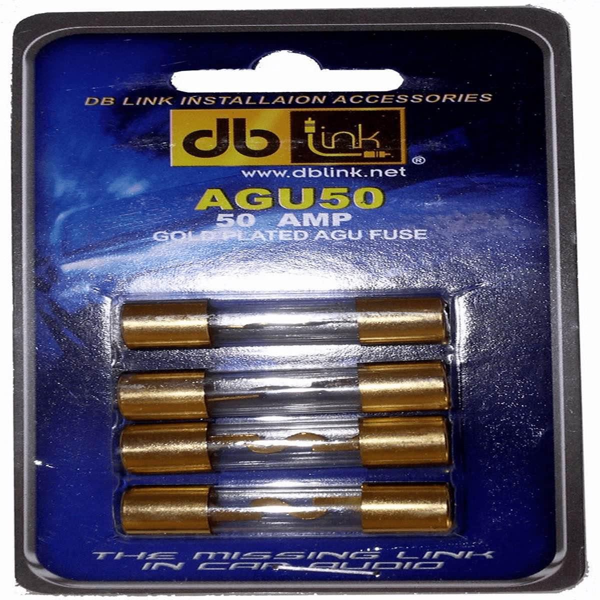 DB LINK AGU FUSES DISPLAY PACKAGED 50 AMP 5 PACK (AGU50)