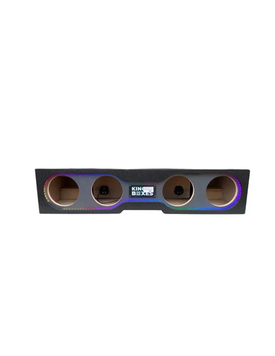 KING BOXES SPRAYED QUAD 8" 09-UP F150 & 17-UP F250/350 CREW CAB RGB LIT (AK-FORD09-48)