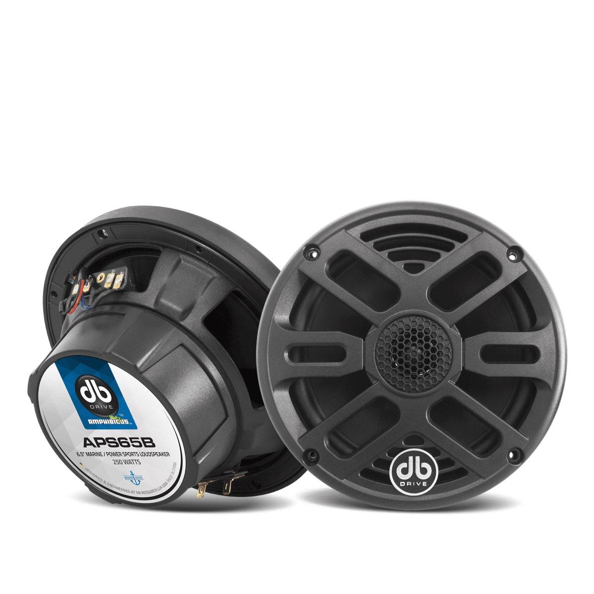 DB DRIVE 6.5" 2 WAY POWER SPORTS BLACK SPEAKER (APS65B)