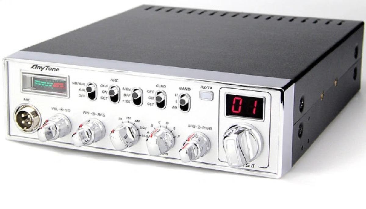 ANYTONE 10 METER RADIO WITH AM/FM/SSB/WEATHER 10 METER RADIO FACTORY REPAIR WARRANTY ONLY (ARESII)