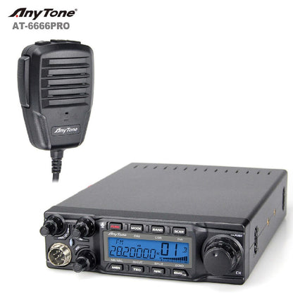 ANYTONE 10 METER RADIO WITH AM/FM/SSB 80 WATTS (AT-6666 PRO)