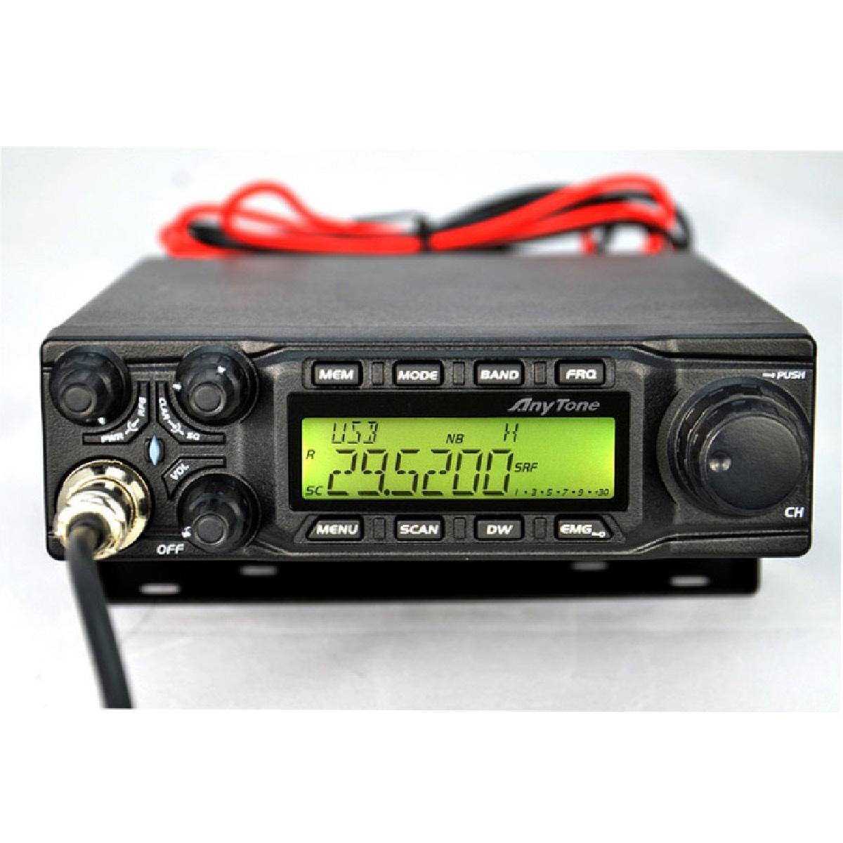 ANYTONE 10 METER RADIO WITH AM/FM/SSB 60 WATTS (AT-6666)