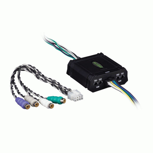 AXXESS 4 CHANNEL HIGH/LOW CONVERTER W/MUSIC SENSING REMOTE TURN ON (AX-ADCT4)