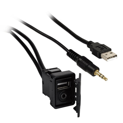 AXXESS USB/3.5MM EXTENSION AND FLUSH MOUNT WEATHER PROOF (AXUSB35EXT)