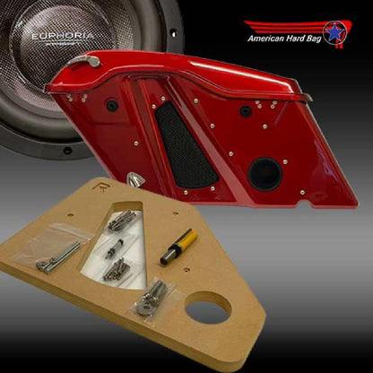 AMERICAN HARD BAG PORTED LEFT SIDE 10" SUBWOOFER MOUNTING KIT FOR SADDLEBAGS 2014 THROUGH CURRENT YEAR (BA10P-L)