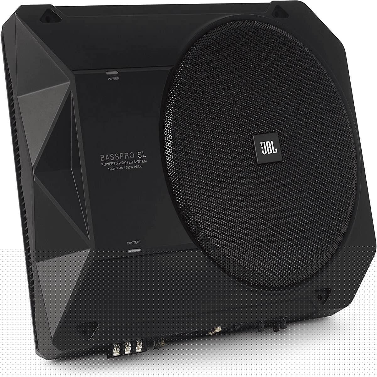 JBL COMPACT POWERED 250 WATT 8" UNDER SEAT SUBWOOFER (BASSPROSL2)