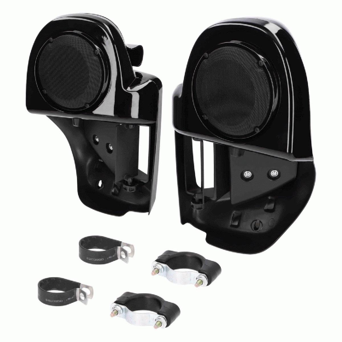 SADDLE TRAMP HARLEY LOWER VENTED FAIRINGS WITH SPEAKER HOUSING (BC-HDLFSP2)