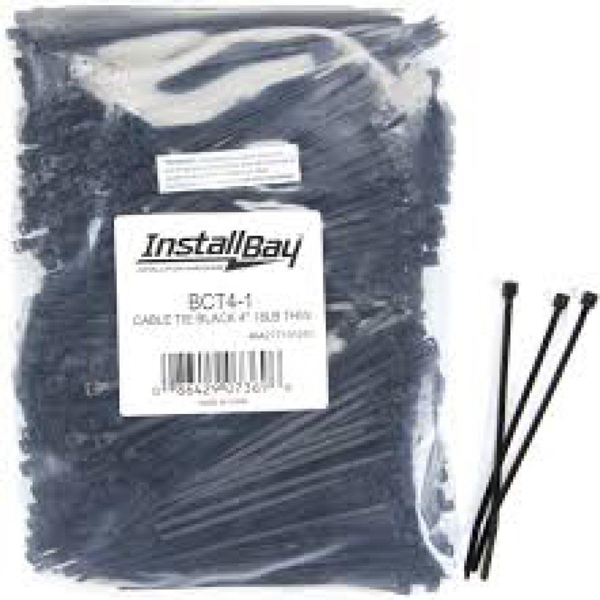 INSTALL BAY ZIP TIES 4" 100 PACK (BCT4)