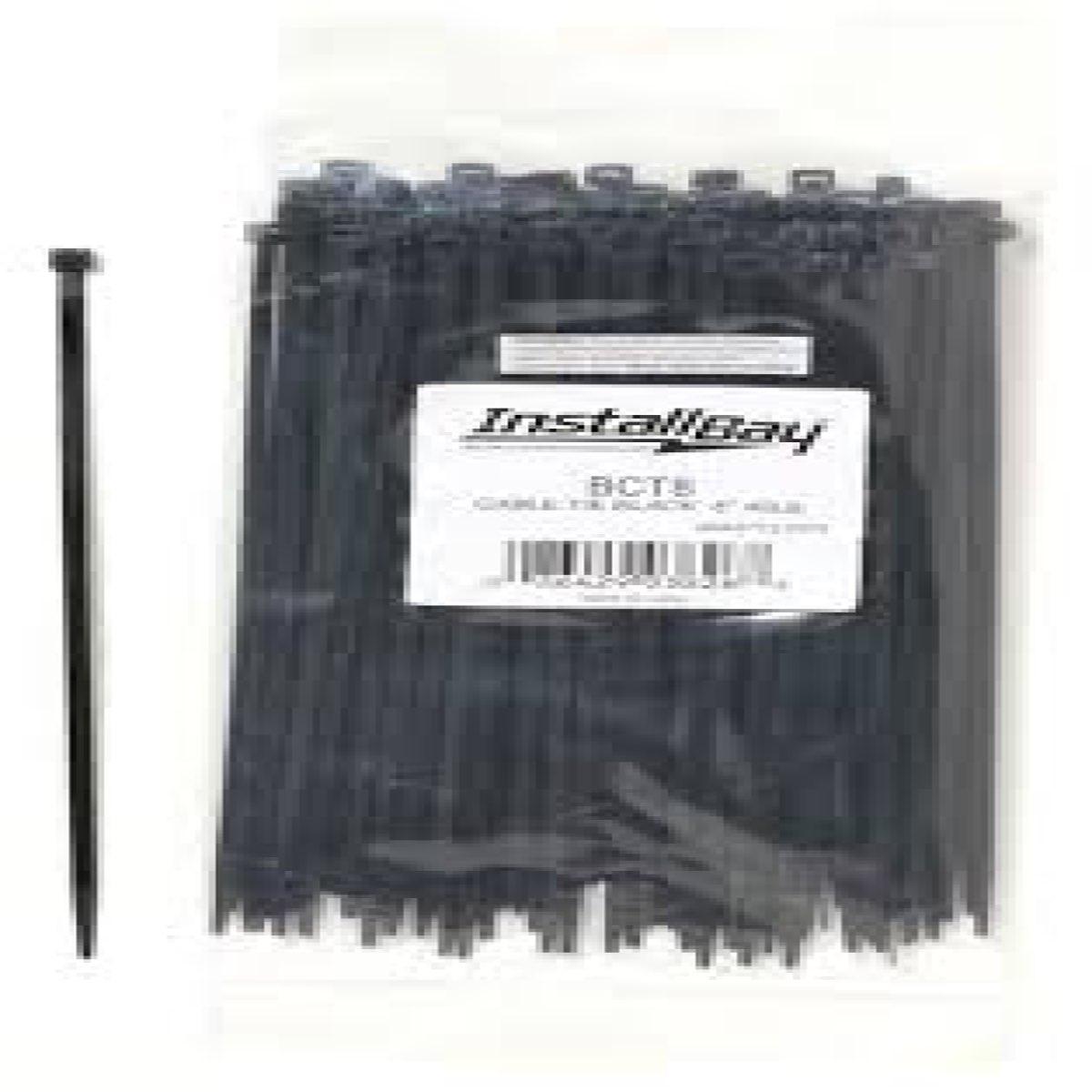 INSTALL BAY ZIP TIES 8" 1000 PACK (BCT8-11000PK)