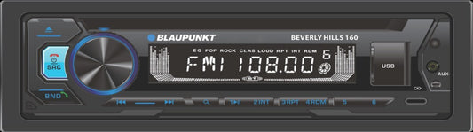 BLAUPUNKT SINGLE DIN AM/FM/CD 3 SETS OF RCA & BT (BEVERLY HILLS 160)