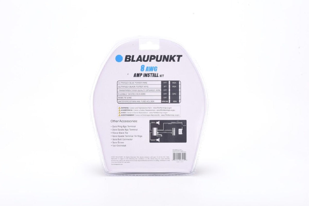 BLAUPUNKT COMPLETE AMPLIFIER KIT 8 GAUGE (BMK88)