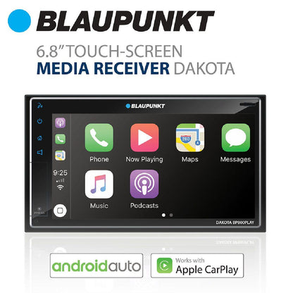 BLAUPUNKT 7" DOUBLE DIN MECHLESS TOUCHSCREEN W/CARPLAY & ANDROID AUTO (BP800PLAY)