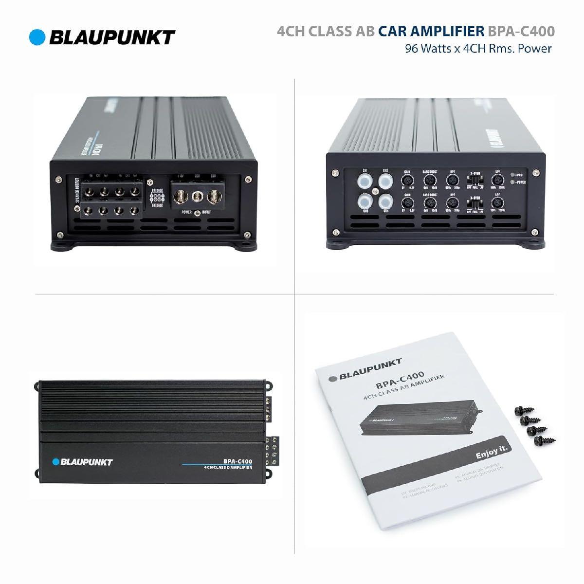 BLAUPUNKT 2600 WATT 4 CHANNEL AB-CLASS POWER AMPLIFIER (BPA-C400)