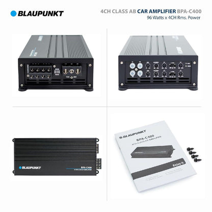 BLAUPUNKT 2600 WATT 4 CHANNEL AB-CLASS POWER AMPLIFIER (BPA-C400)