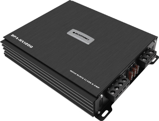 BLAUPUNKT 1200 WATT MONO BLOCK D-CLASS POWER AMPLIFIER 1 OHM STABLE (BPA-HX1200)