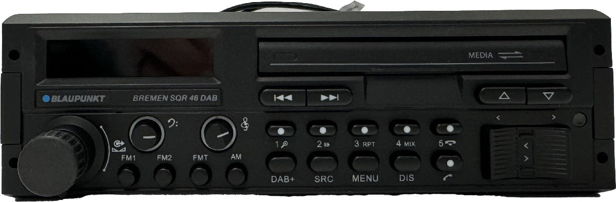 BLAUPUNKT SINGLE DIN MECHLESS RETRO RADIO 4V 3 PAIR RCA USB SD BT (BREMEN SQR46DAB)