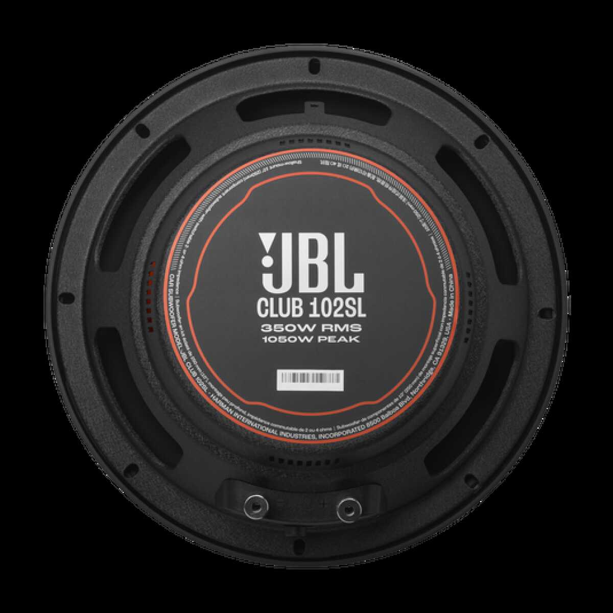 JBL 10" 800 WATT SLIM SELECTABLE 2 OR 4 OHM SUBWOOFER (JBLSUBCB102SL)