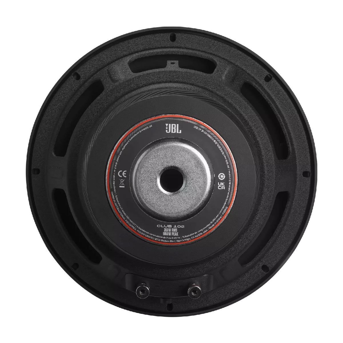 JBL 10" 1050 WATT CLUB SERIES SELECTABLE 2 OR 4 OHM DVC WOOFER (CLUB102)