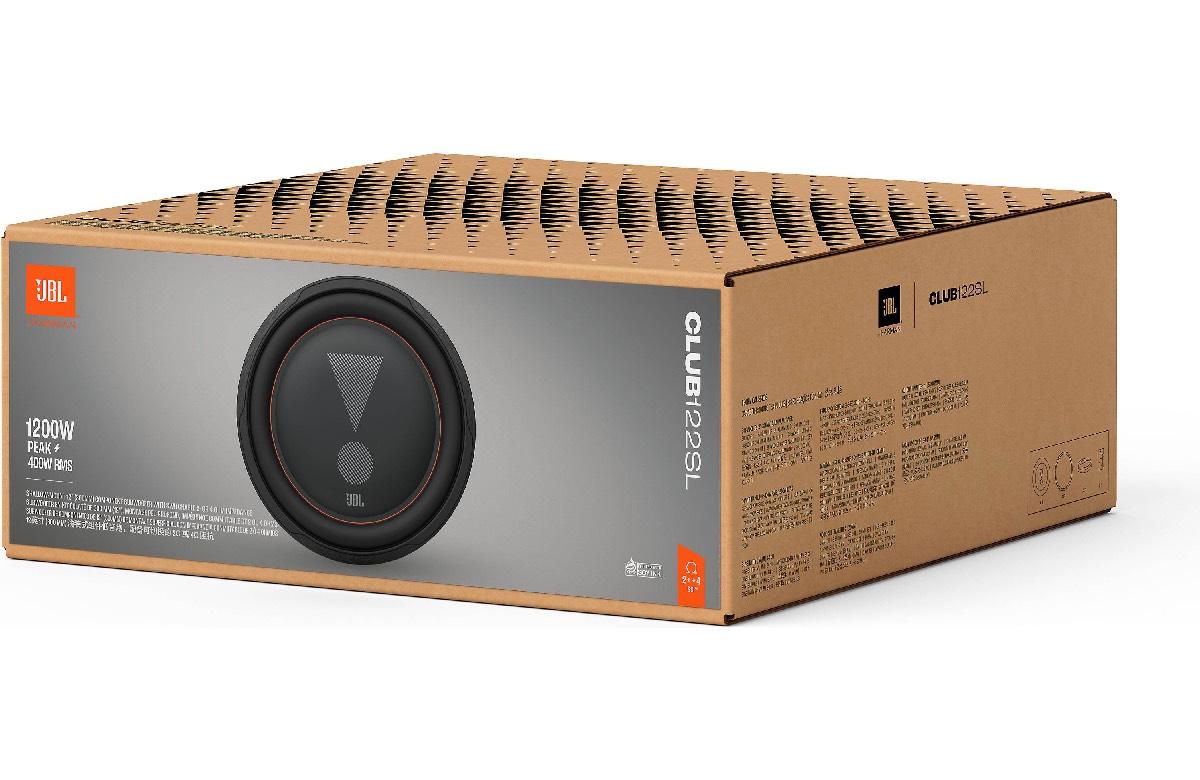 JBL 12" SHALLOW MOUNT 1200 WATT SUBWOOFER WITH 2 OR 4 OHM SMART SWITCH (JBLSUBCB122SL)