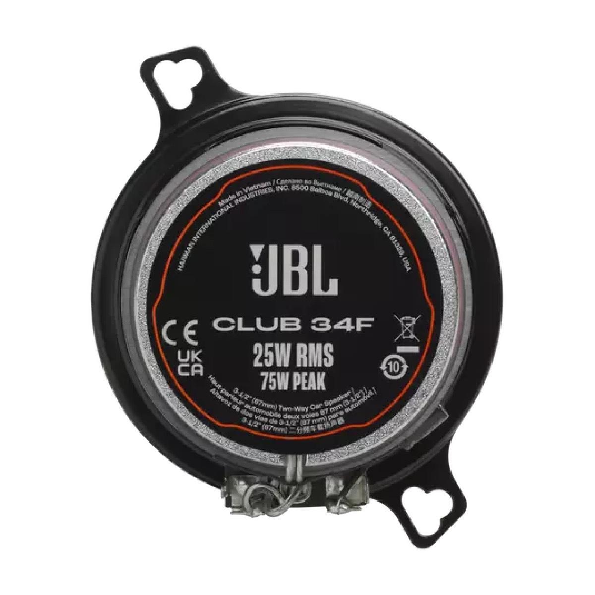 JBL 3.5" 2 WAY COAXIAL SPEAKERS NO GRILL (CLUB34F)