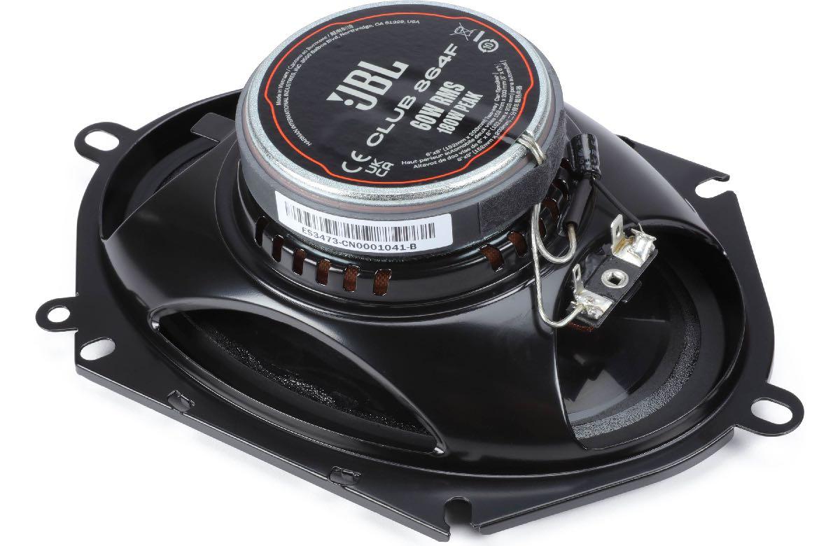 JBL 6" X 8" 180 WATT 2 WAY COAXIAL SPEAKERS NO GRILL (CLUB864F)