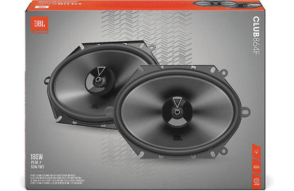 JBL 6" X 8" 180 WATT 2 WAY COAXIAL SPEAKERS NO GRILL (CLUB864F)