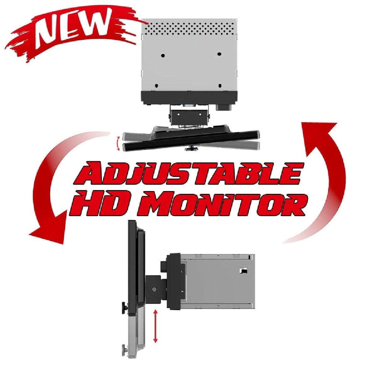 POWER ACOUSTIK 10.6" 360 ADJUSTABLE DOUBLE DIN DVD WIRELESS CARPLAY & WIRELESS ANDROID AUTO (CPAA-70D10FW)