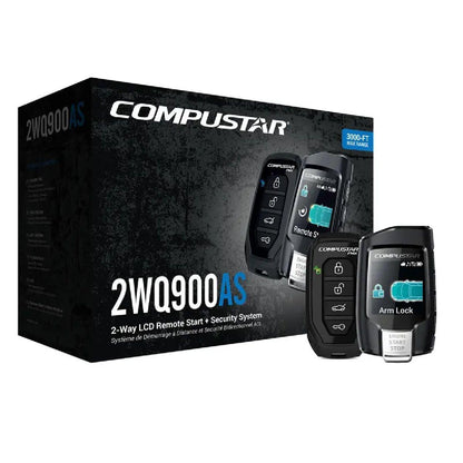COMPUSTAR 2 WAY REMOTE START & ALARM WITH LCD REMOTE (CS2WQ900AS)