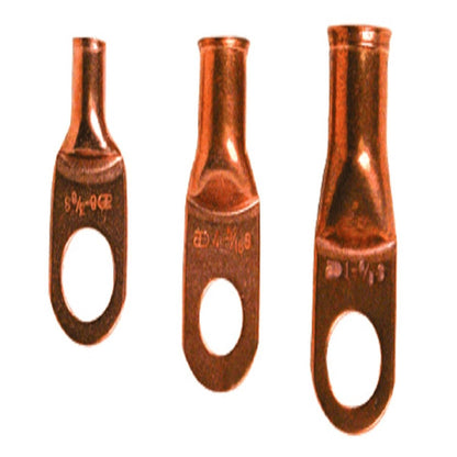 INSTALL BAY UNINSULATED RING TERMINALS 4 GAUGE 1/4" 25 PACK (CUR414)