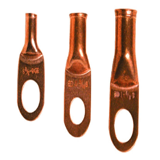 INSTALL BAY UNINSULATED RING TERMINALS 4 GAUGE 1/4" 25 PACK (CUR414)