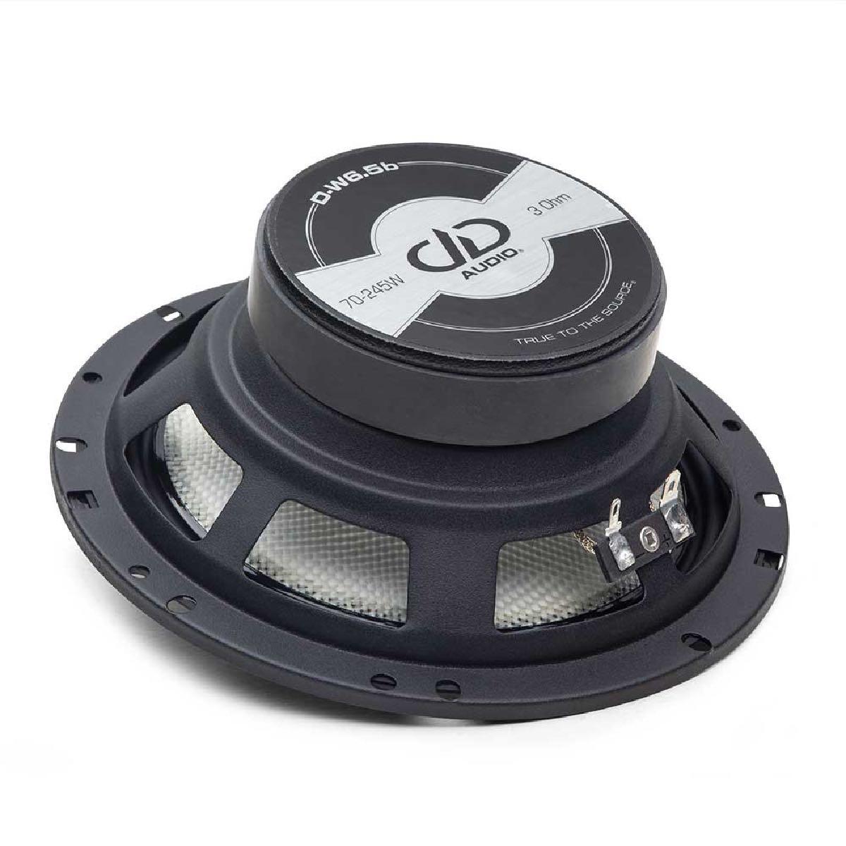 DD AUDIO 6.5" COMPONENT SET, DT25 TWEETERS, 70W-245W (D-C6.5B)