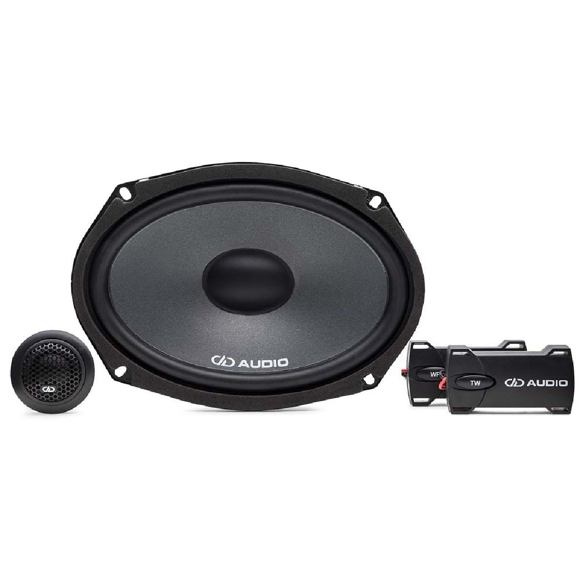 DD AUDIO 6X9" COMPONENT SET, T2B TWEETERS, 50W-150W (D-C6X9A)